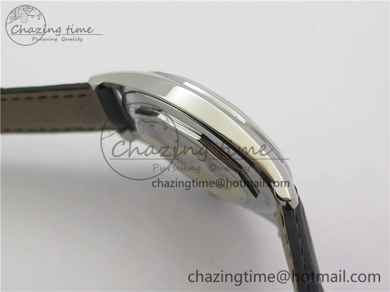 Fiftysix SS 40mm ZF 1:1 Best Edition Silver Dial on Black Leather Strap A Practical 9930