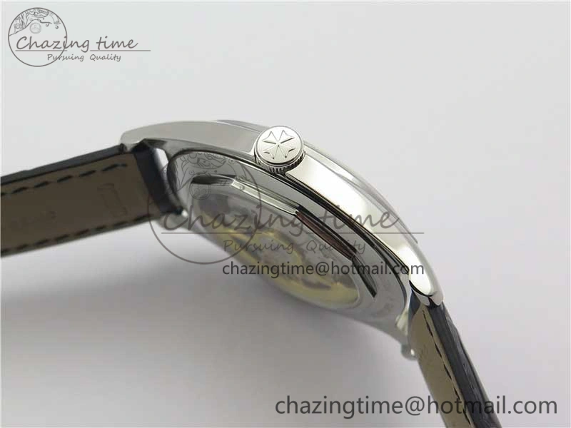 Fiftysix SS 40mm ZF 1:1 Best Edition Silver Dial on Black Leather Strap A Practical 9930