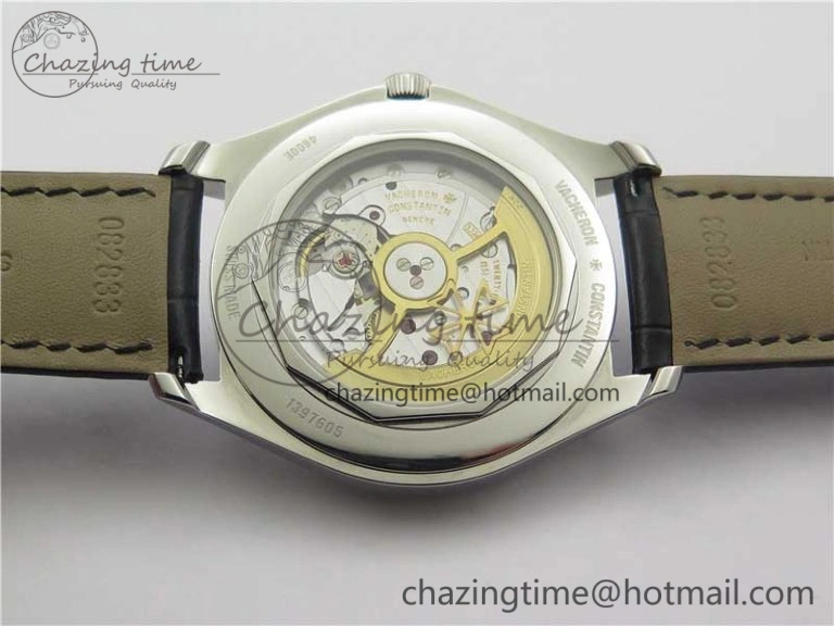 Fiftysix SS 40mm ZF 1:1 Best Edition Silver Dial on Black Leather Strap A Practical 9930