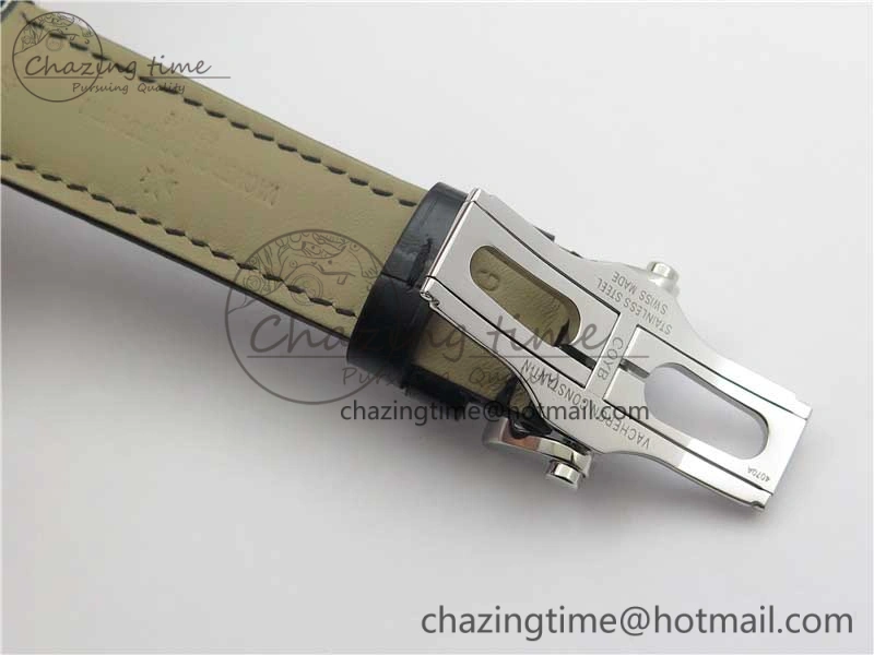 Fiftysix SS 40mm ZF 1:1 Best Edition Silver Dial on Black Leather Strap A Practical 9930
