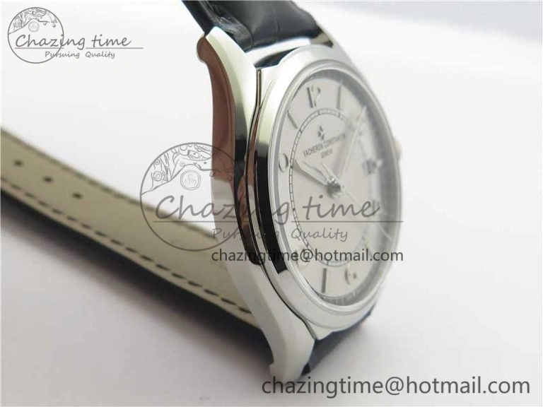 Fiftysix SS 40mm ZF 1:1 Best Edition Silver Dial on Black Leather Strap A Practical 9930