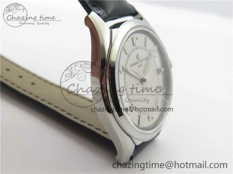 Fiftysix SS 40mm ZF 1:1 Best Edition Silver Dial on Black Leather Strap A Practical 9930