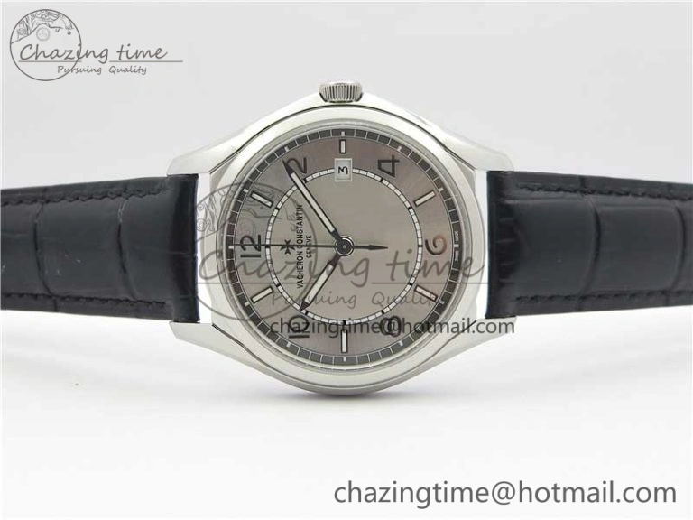 Fiftysix SS 40mm ZF 1:1 Best Edition Silver Dial on Black Leather Strap A Practical 9930