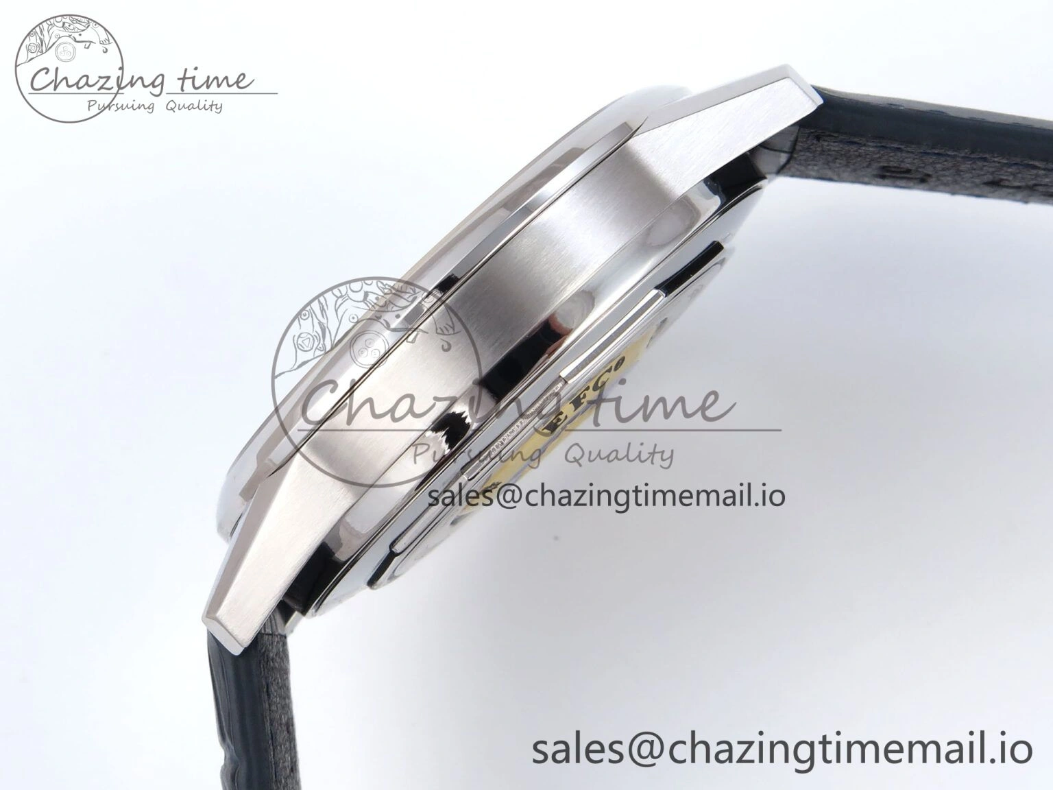 Flagship Heritage Moonphase SS APSF 1:1 Best Edition Blue Dial on Blue Leather Strap A Cozy 7544