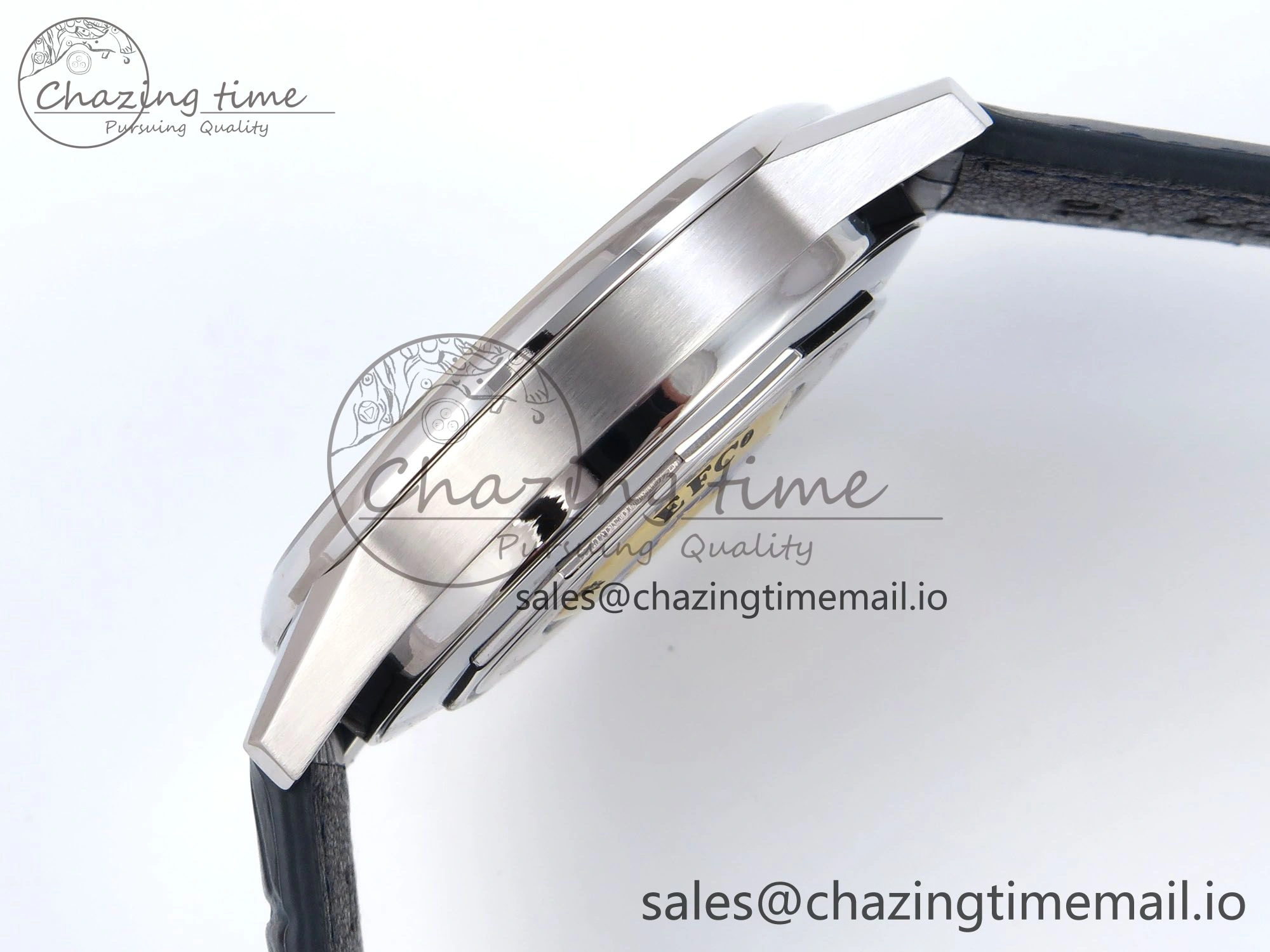 Flagship Heritage Moonphase SS APSF 1:1 Best Edition Blue Dial on Blue Leather Strap A Cozy 7544