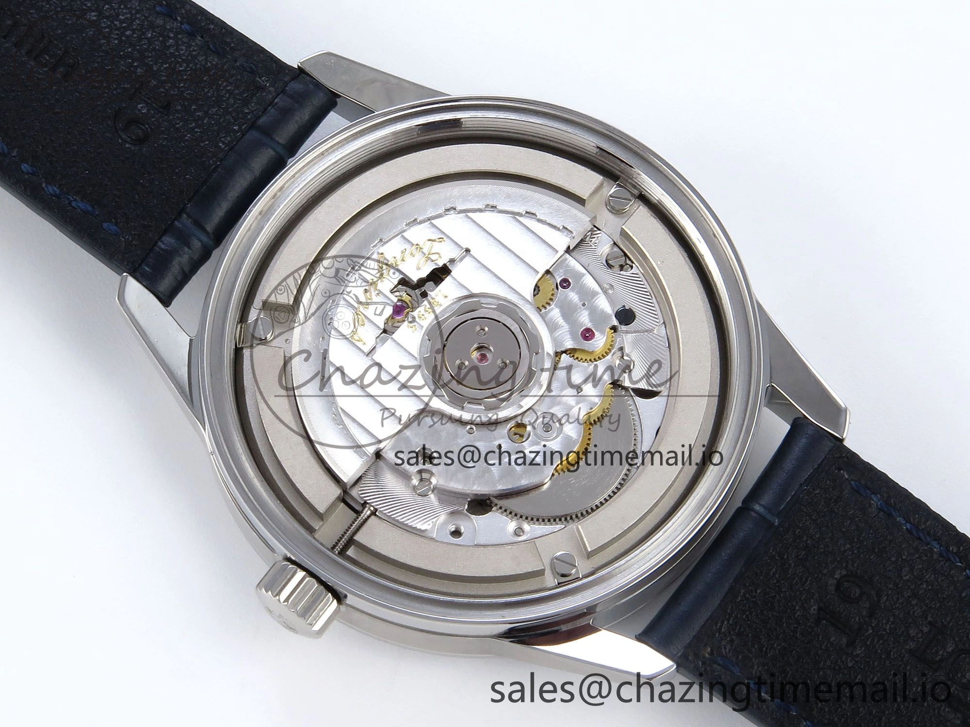 Flagship Heritage Moonphase SS APSF 1:1 Best Edition Blue Dial on Blue Leather Strap A Cozy 7544