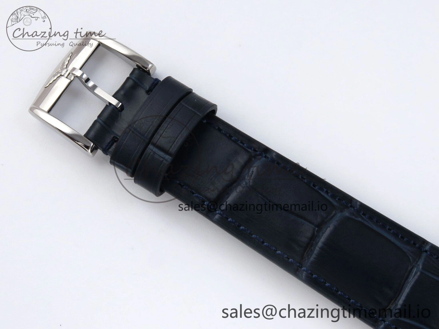Flagship Heritage Moonphase SS APSF 1:1 Best Edition Blue Dial on Blue Leather Strap A Cozy 7544