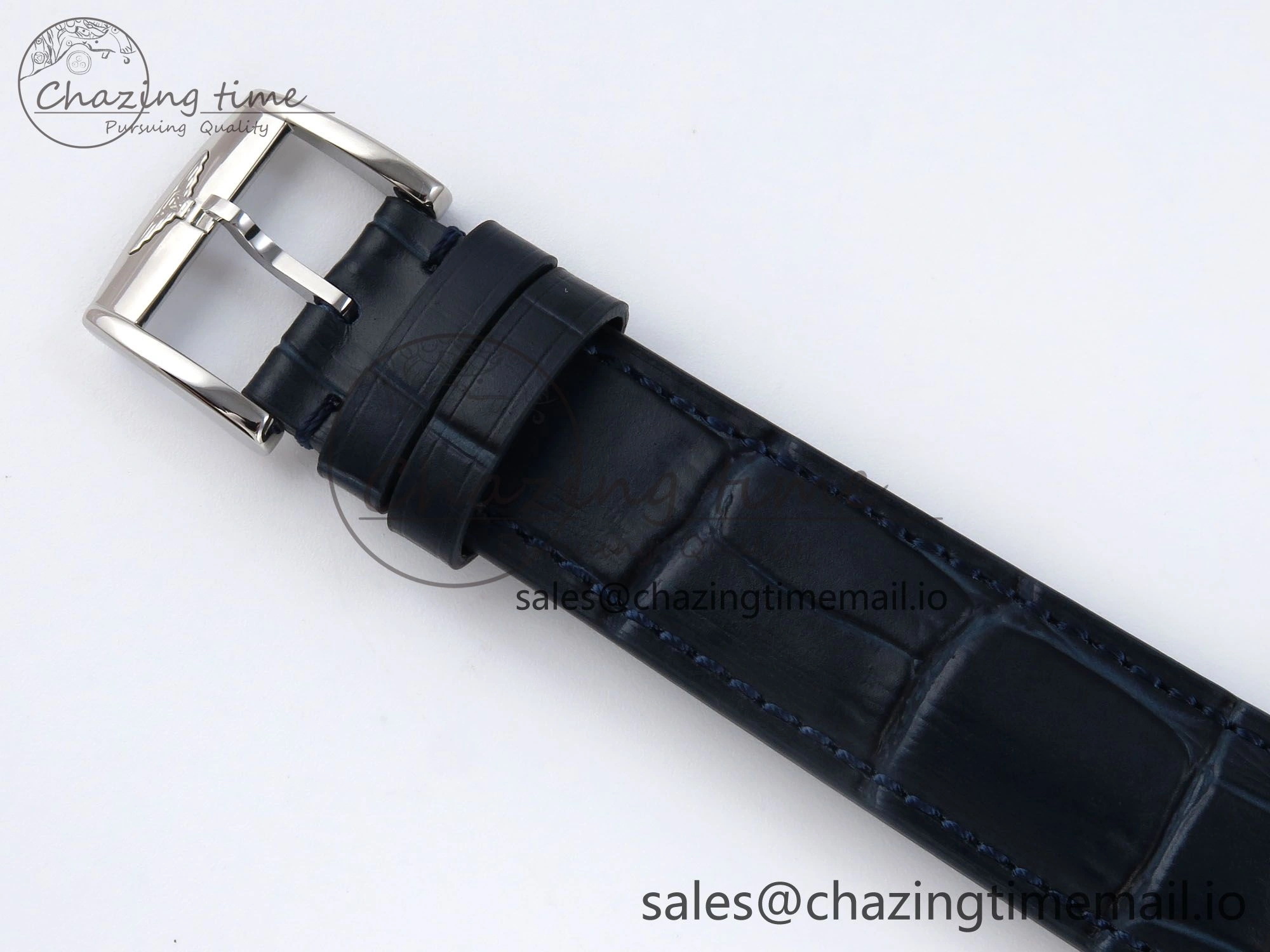 Flagship Heritage Moonphase SS APSF 1:1 Best Edition Blue Dial on Blue Leather Strap A Cozy 7544