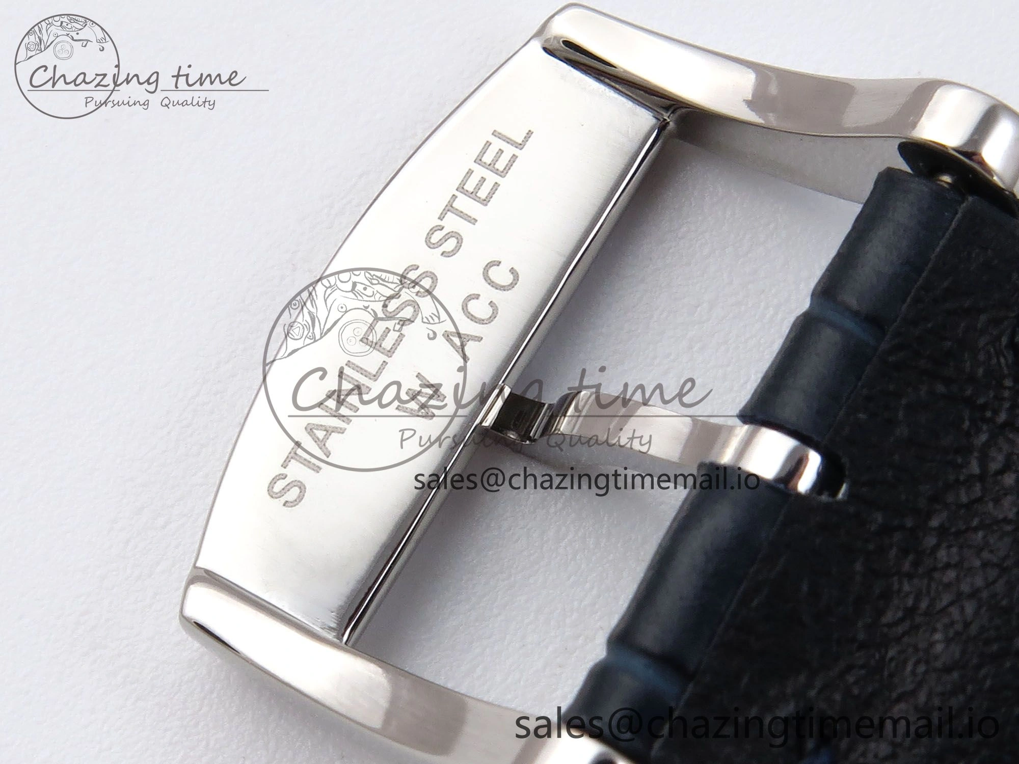 Flagship Heritage Moonphase SS APSF 1:1 Best Edition Blue Dial on Blue Leather Strap A Cozy 7544