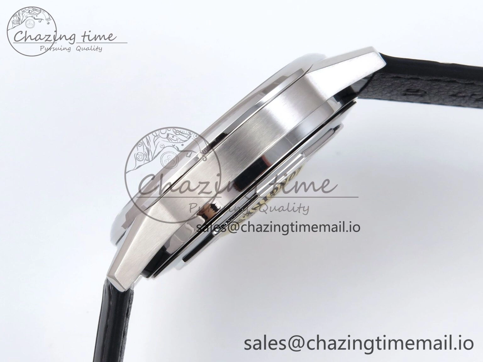 Flagship Heritage Moonphase SS APSF 1:1 Best Edition Red Dial on Black Leather Strap A HighPerformance 7542