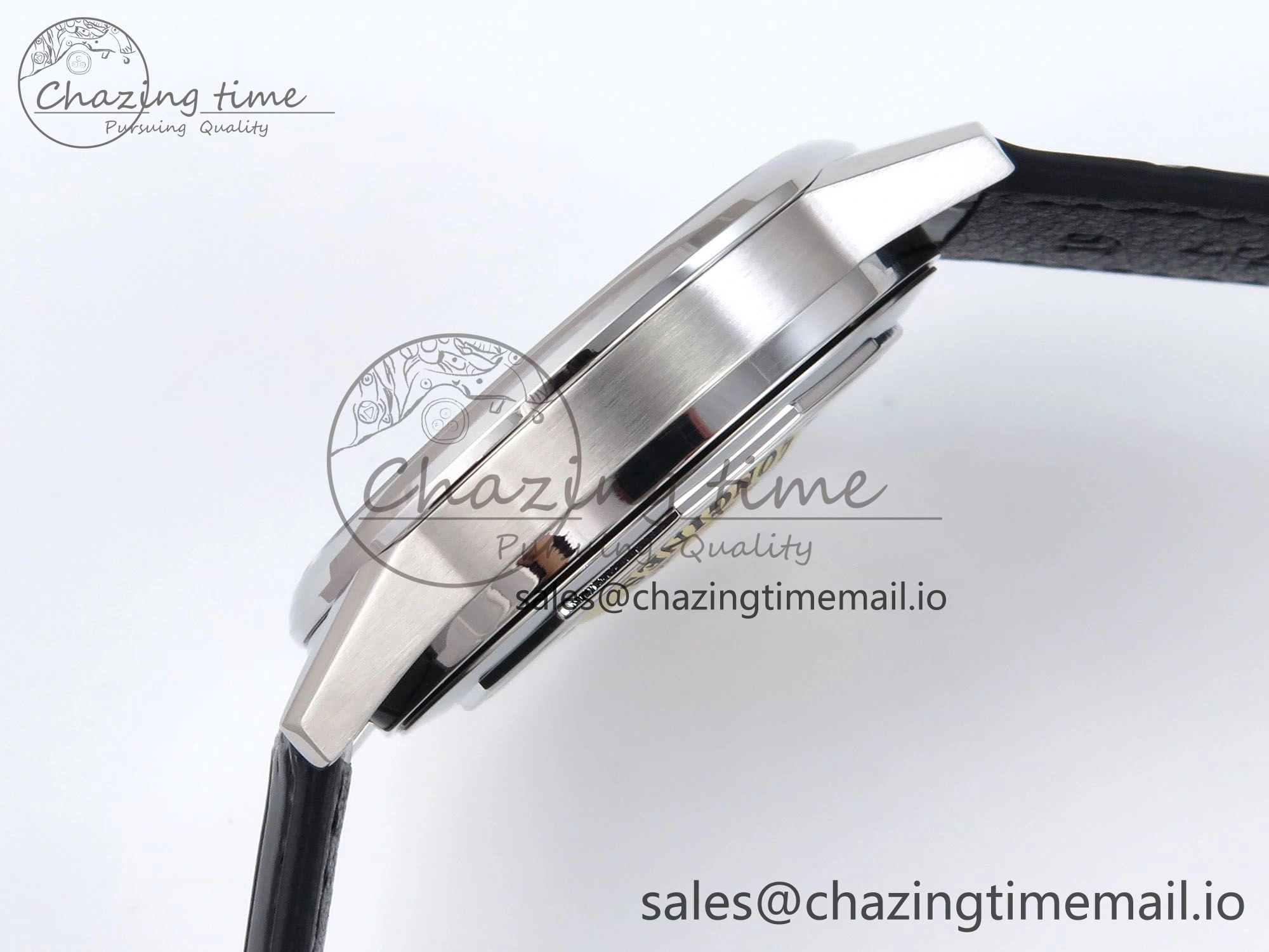 Flagship Heritage Moonphase SS APSF 1:1 Best Edition Red Dial on Black Leather Strap A HighPerformance 7542