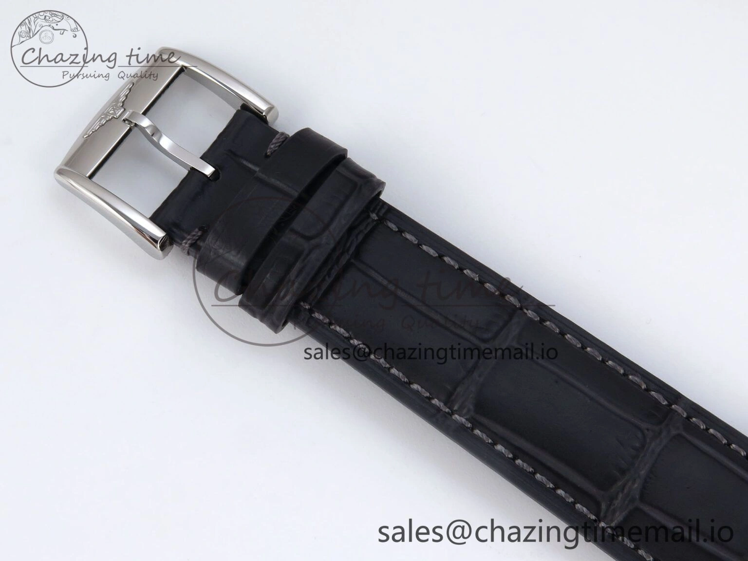 Flagship Heritage Moonphase SS APSF 1:1 Best Edition Silver SS Dial on Black Leather Strap A Popular 7546