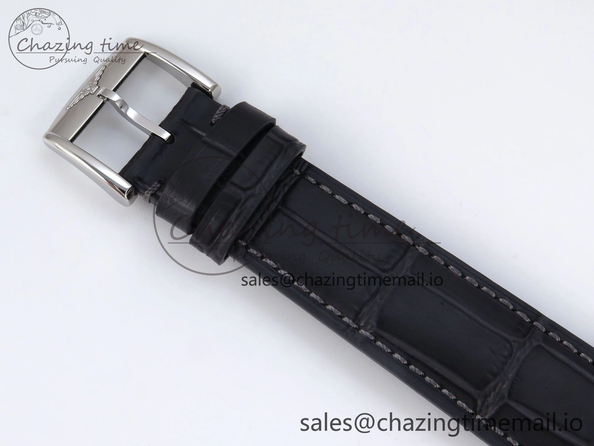 Flagship Heritage Moonphase SS APSF 1:1 Best Edition Silver SS Dial on Black Leather Strap A Popular 7546