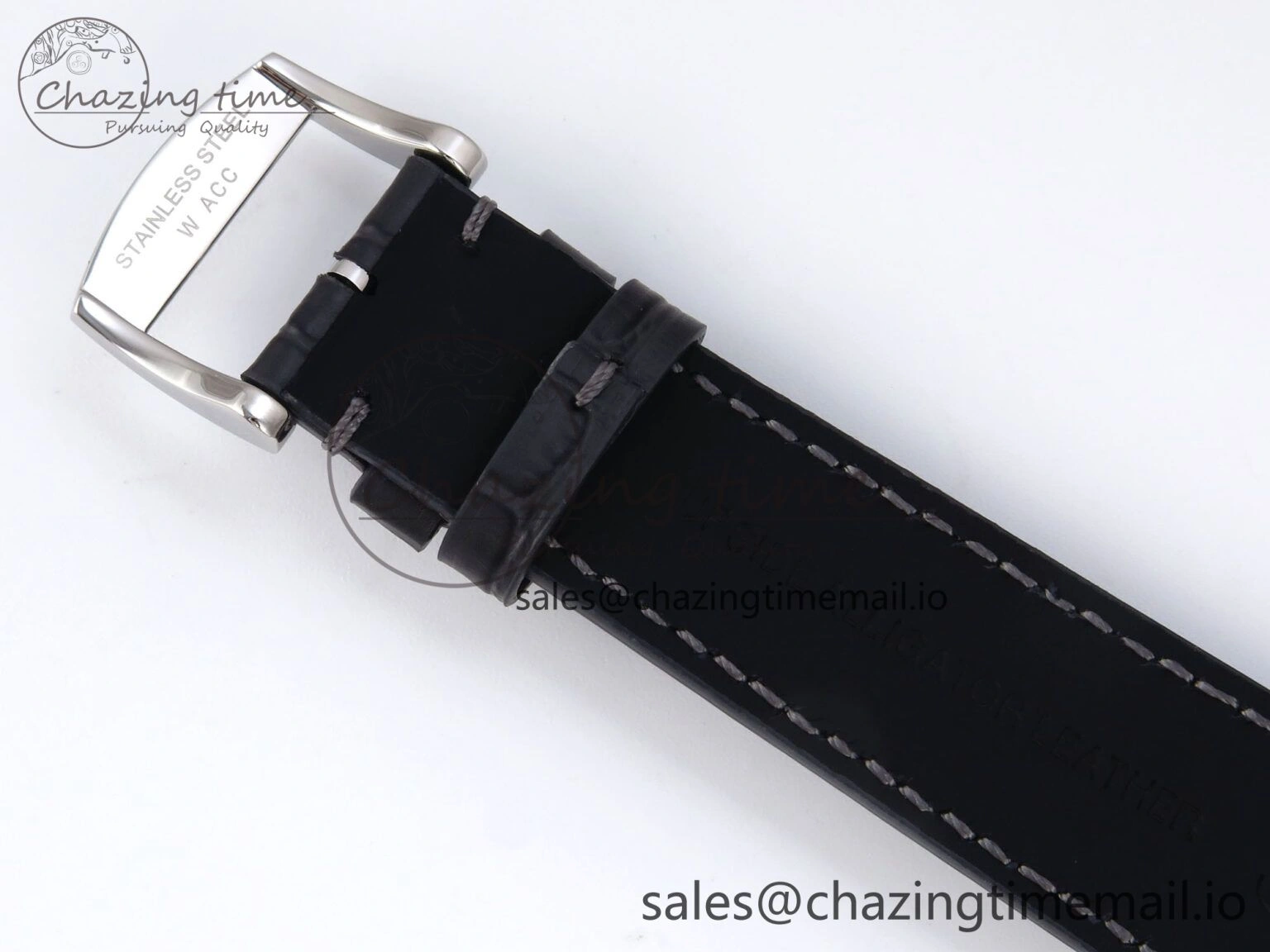 Flagship Heritage Moonphase SS APSF 1:1 Best Edition Silver SS Dial on Black Leather Strap A Popular 7546
