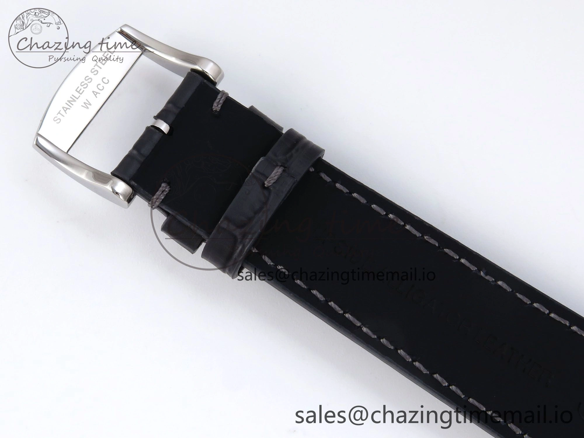 Flagship Heritage Moonphase SS APSF 1:1 Best Edition Silver SS Dial on Black Leather Strap A Popular 7546