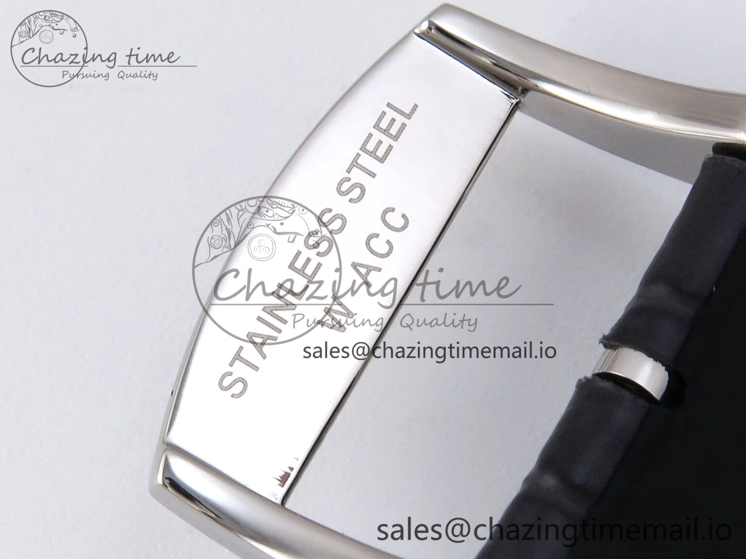Flagship Heritage Moonphase SS APSF 1:1 Best Edition Silver SS Dial on Black Leather Strap A Popular 7546