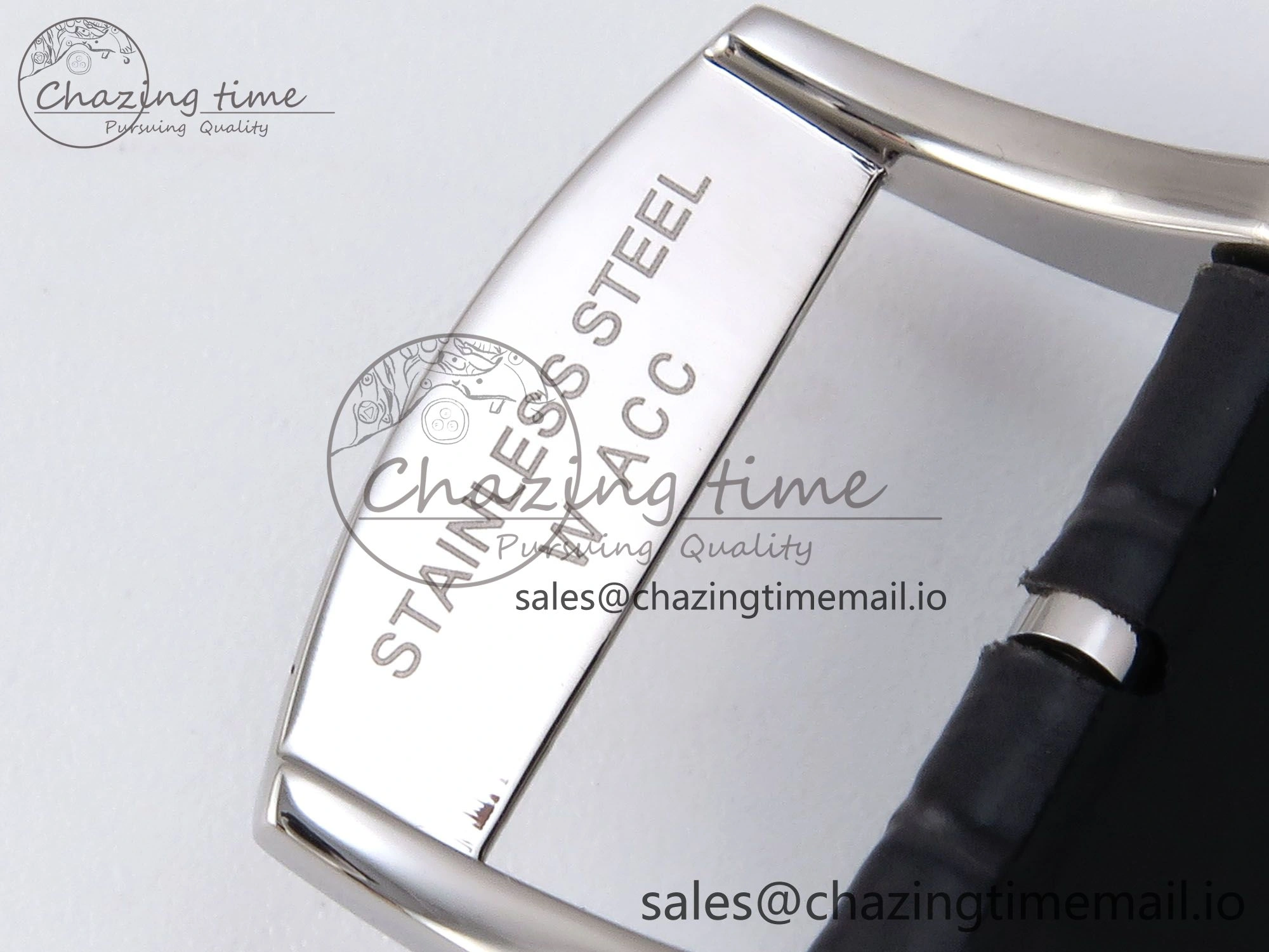 Flagship Heritage Moonphase SS APSF 1:1 Best Edition Silver SS Dial on Black Leather Strap A Popular 7546