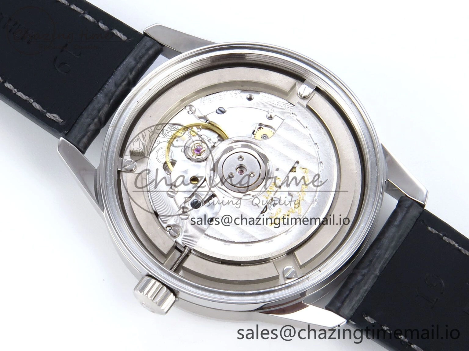 Flagship Heritage Moonphase SS APSF 1:1 Best Edition Silver SS Dial on Black Leather Strap A Popular 7546