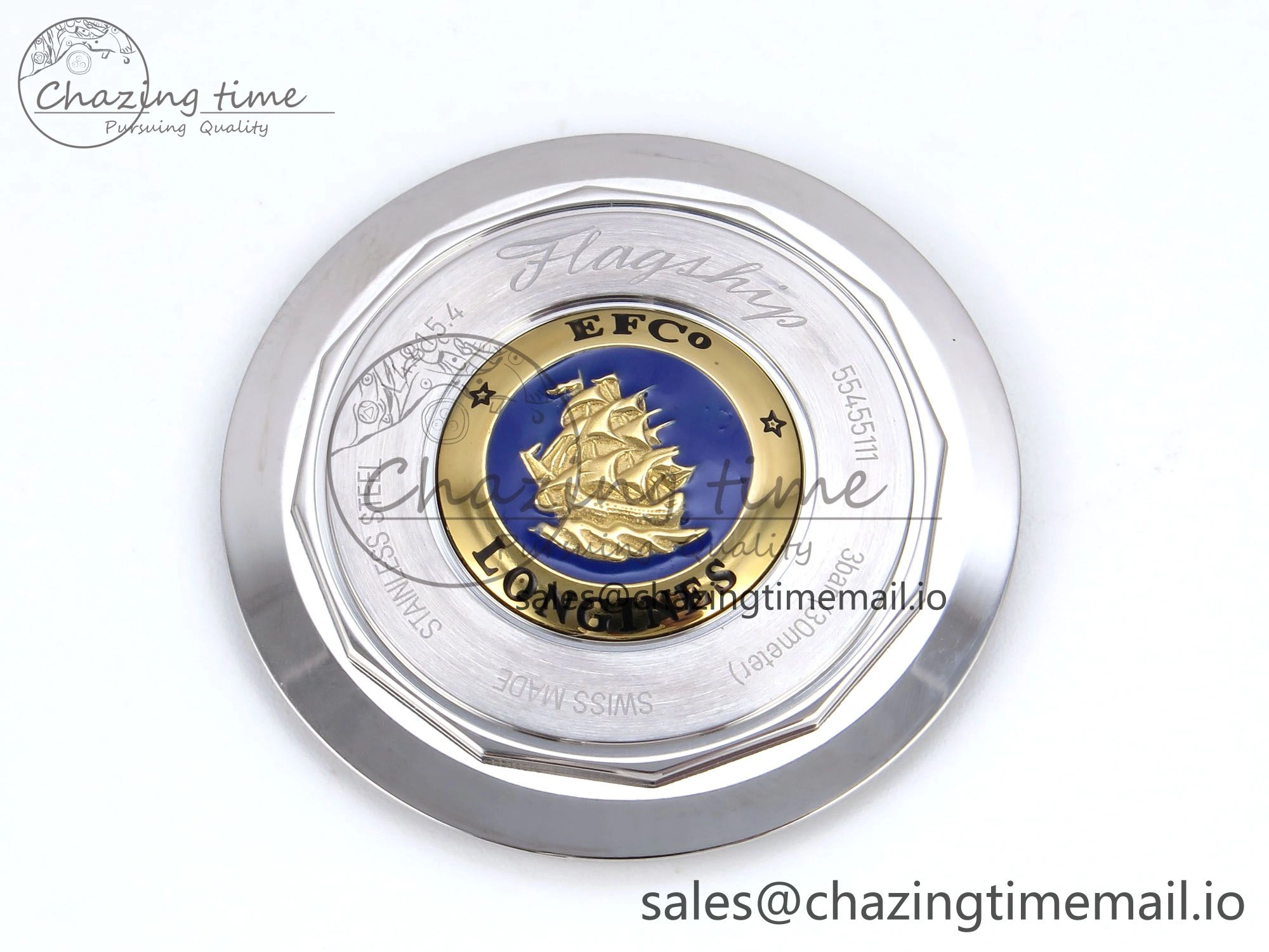 Flagship Heritage Moonphase SS APSF 1:1 Best Edition Silver SS Dial on Black Leather Strap A Popular 7546