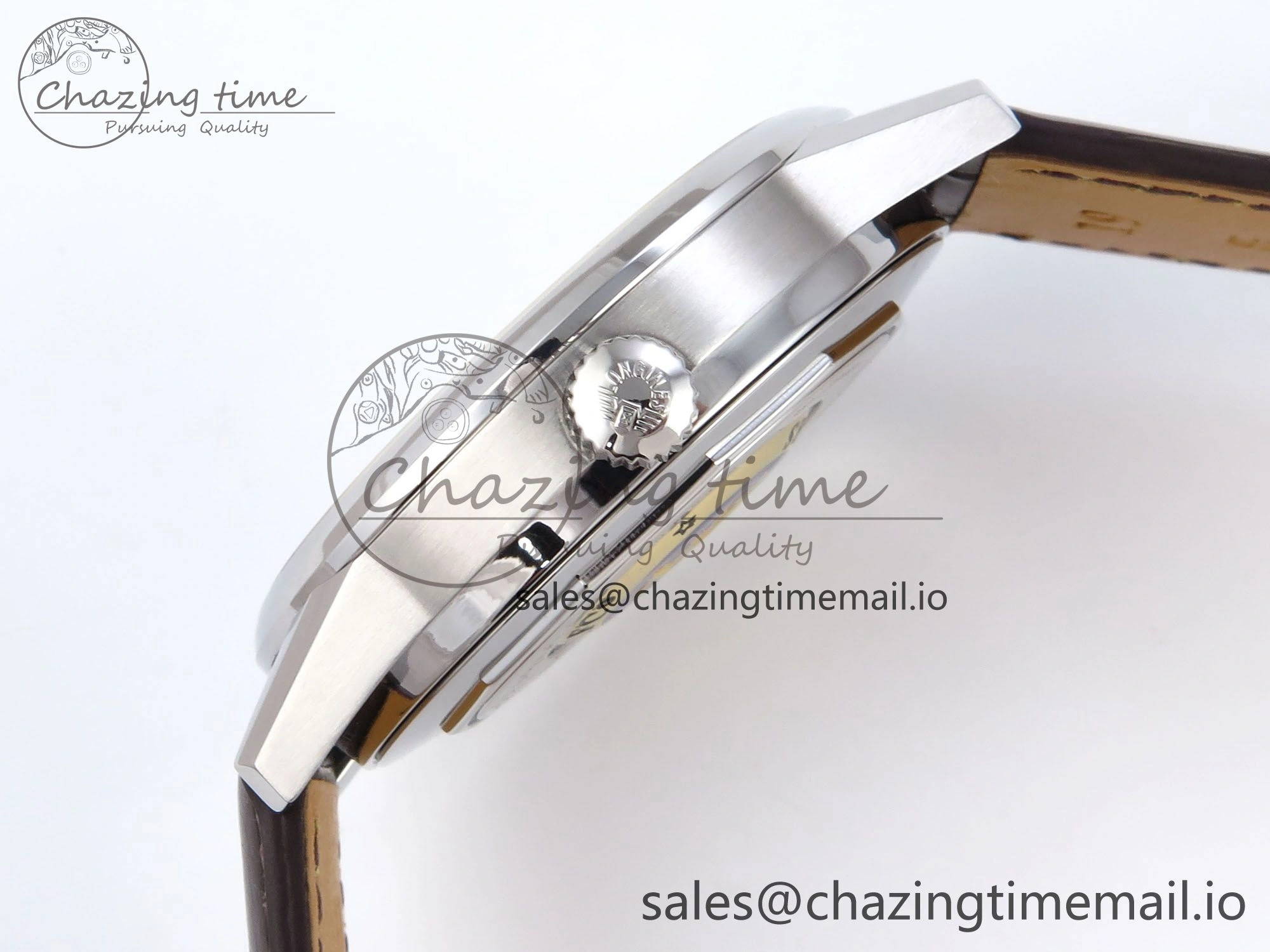 Flagship Heritage Moonphase SS APSF 1:1 Best Edition Silver YG Dial on Brown Leather Strap A UrbanStyle 7545