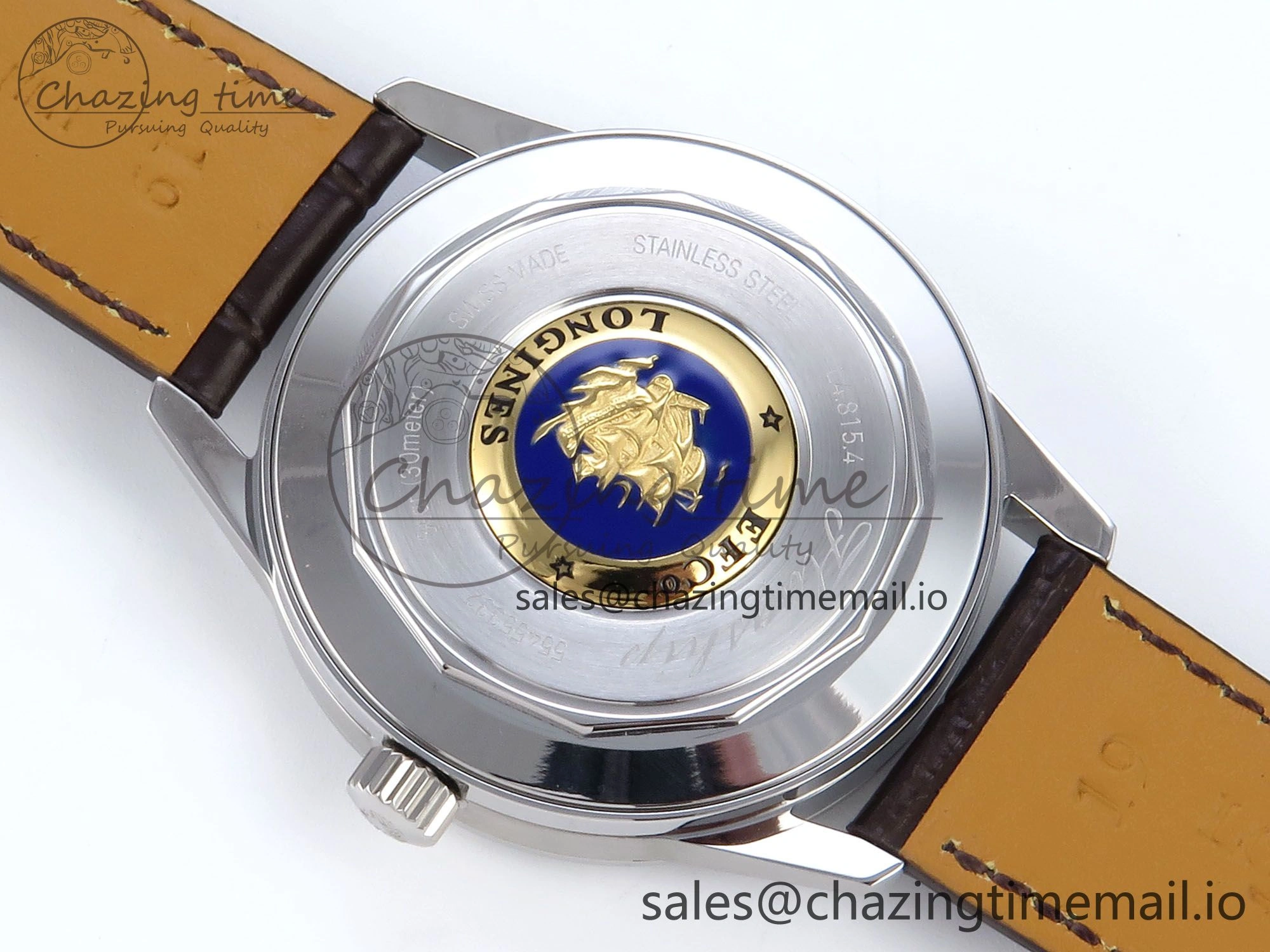 Flagship Heritage Moonphase SS APSF 1:1 Best Edition Silver YG Dial on Brown Leather Strap A UrbanStyle 7545