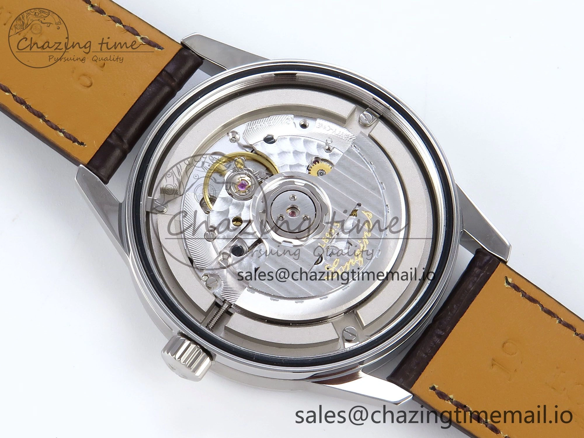 Flagship Heritage Moonphase SS APSF 1:1 Best Edition Silver YG Dial on Brown Leather Strap A UrbanStyle 7545