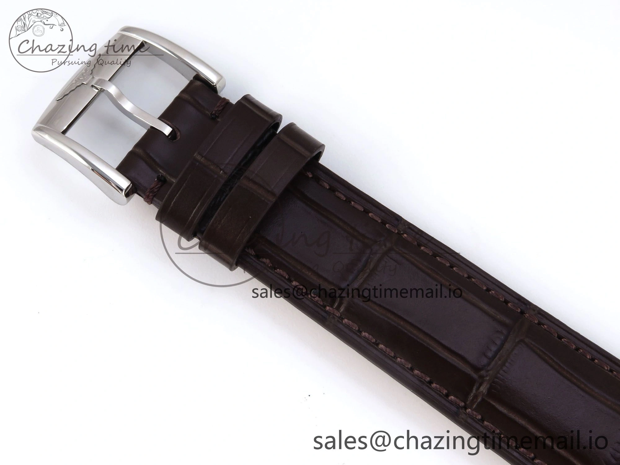 Flagship Heritage Moonphase SS APSF 1:1 Best Edition Silver YG Dial on Brown Leather Strap A UrbanStyle 7545