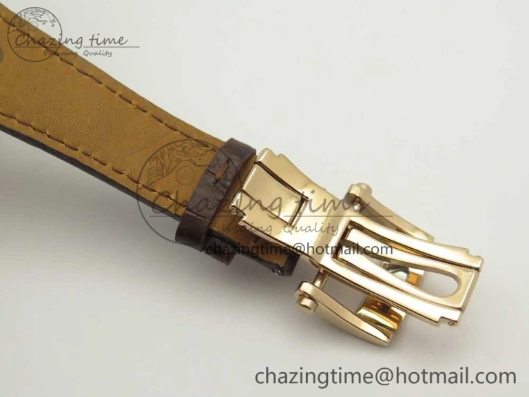 Fleurier Tonda Tourbillon Woodrock RG Real PR JBF Best Edition Red Man Dial on Brown Leather Strap Breathable 8614