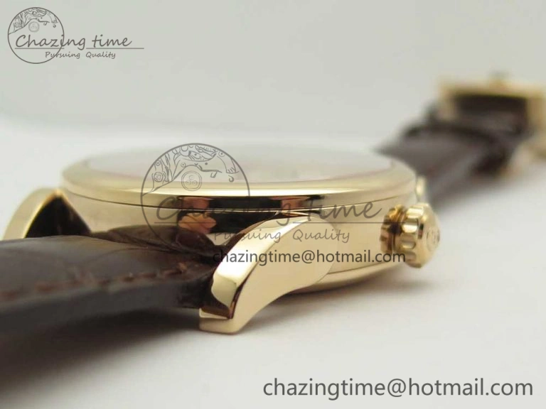 Fleurier Tonda Tourbillon Woodrock RG Real PR JBF Best Edition Silver Dial on Brown Leather Strap QuickDry 8612
