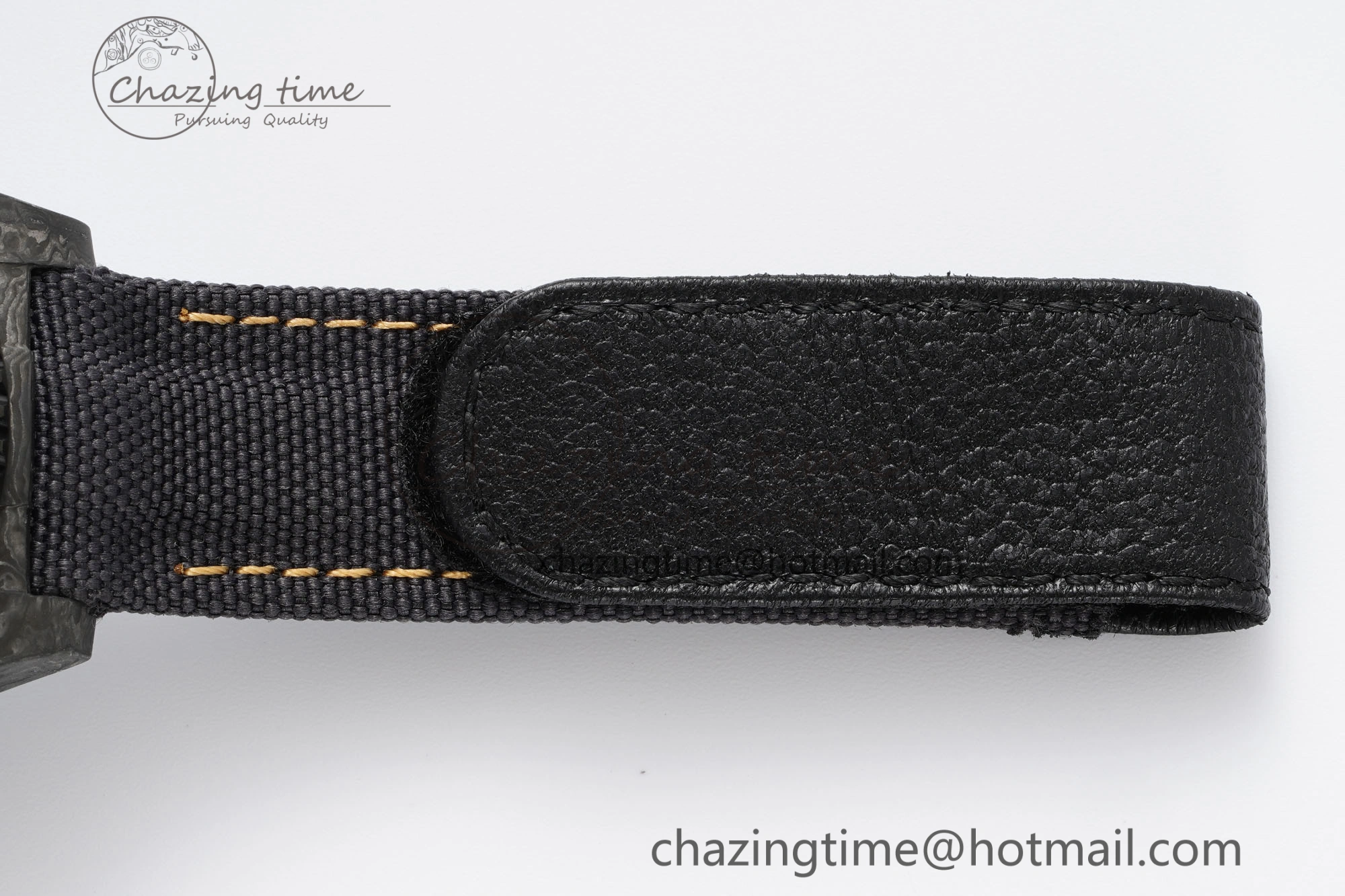 SoftTouch GMT Carbon DIWF Best Edition Black Textured Dial YG Markers on Black Nylon Strap SA3186 CHS 4695