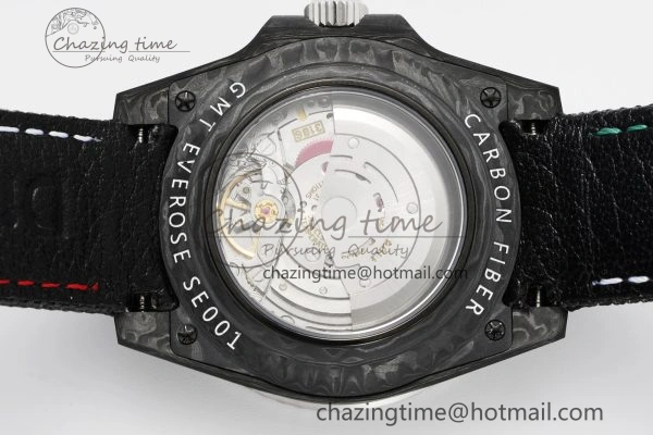 GMT Carbon DIWF Best Edition Meteorite Dial on Black Nylon Strap SA3186 CHS TimelessDesign 4696