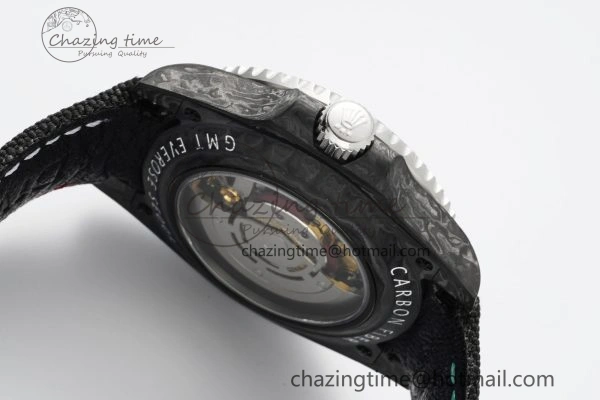 GMT Carbon DIWF Best Edition Meteorite Dial on Black Nylon Strap SA3186 CHS TimelessDesign 4696