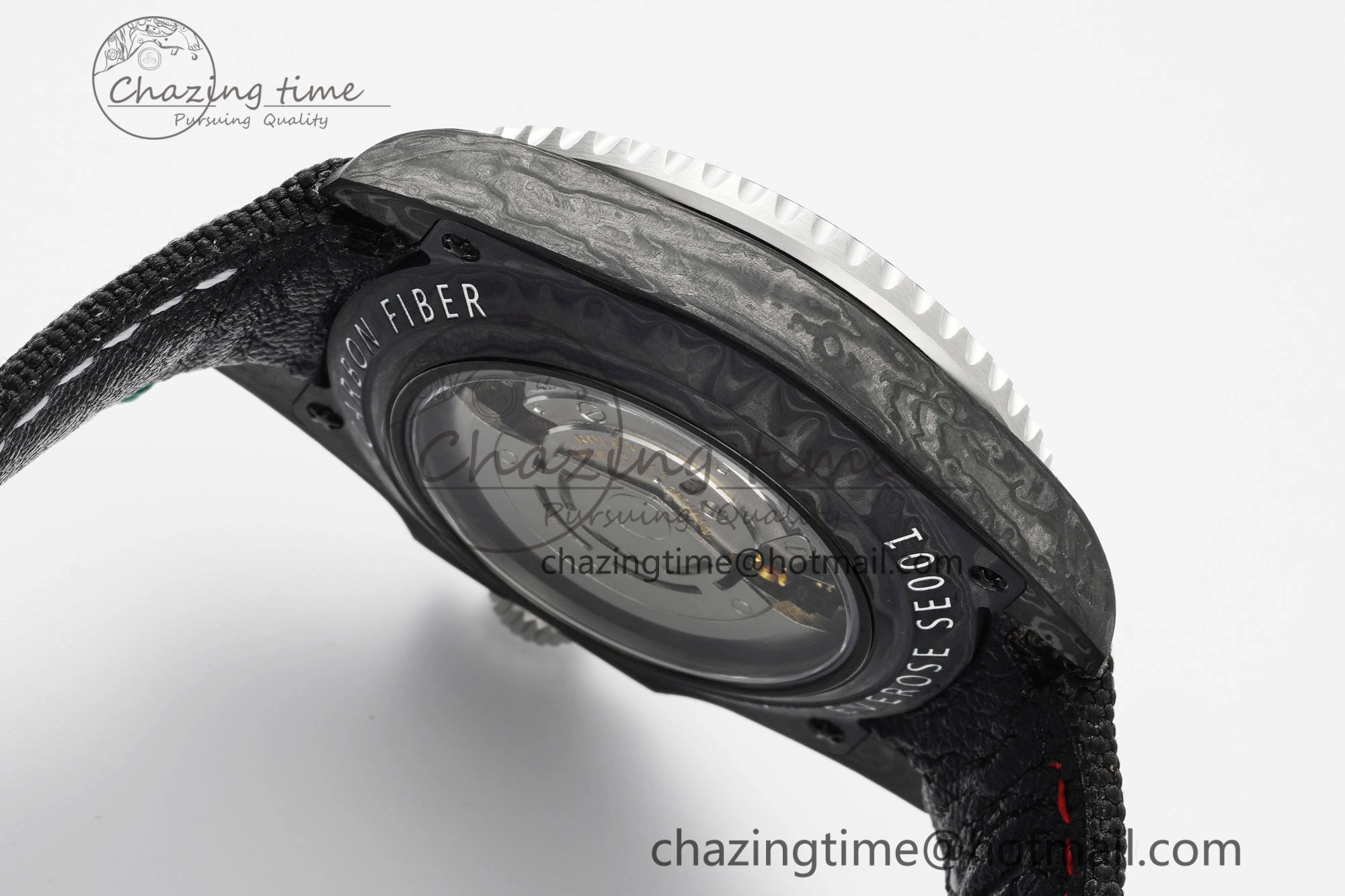 GMT Carbon DIWF Best Edition Meteorite Dial on Black Nylon Strap SA3186 CHS TimelessDesign 4696