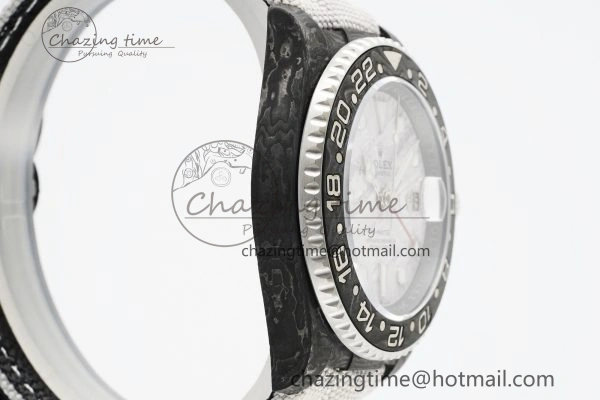 GMT Carbon DIWF Best Edition Meteorite Dial on White Nylon Strap SA3186 CHS Functional 4694