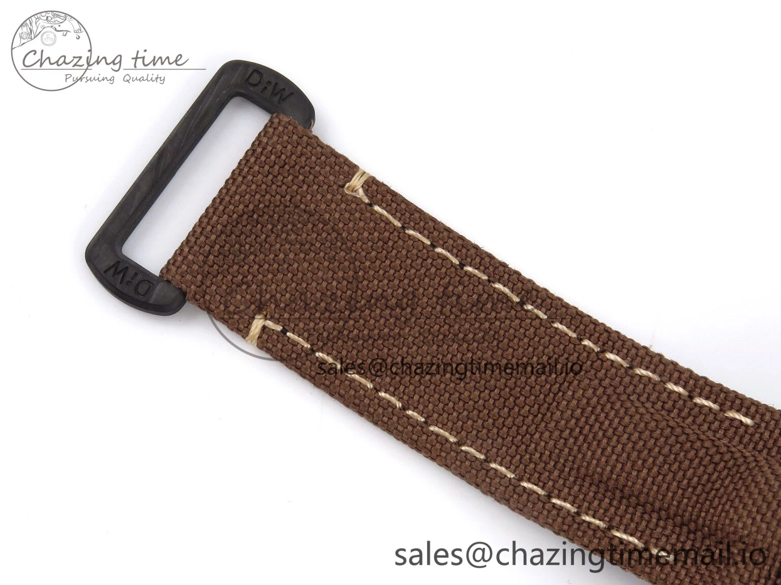 Original GMT Carbon DIWF Best Edition Yellow Roman Dial on Brown Nylon Strap SA3285 CHS V 1177