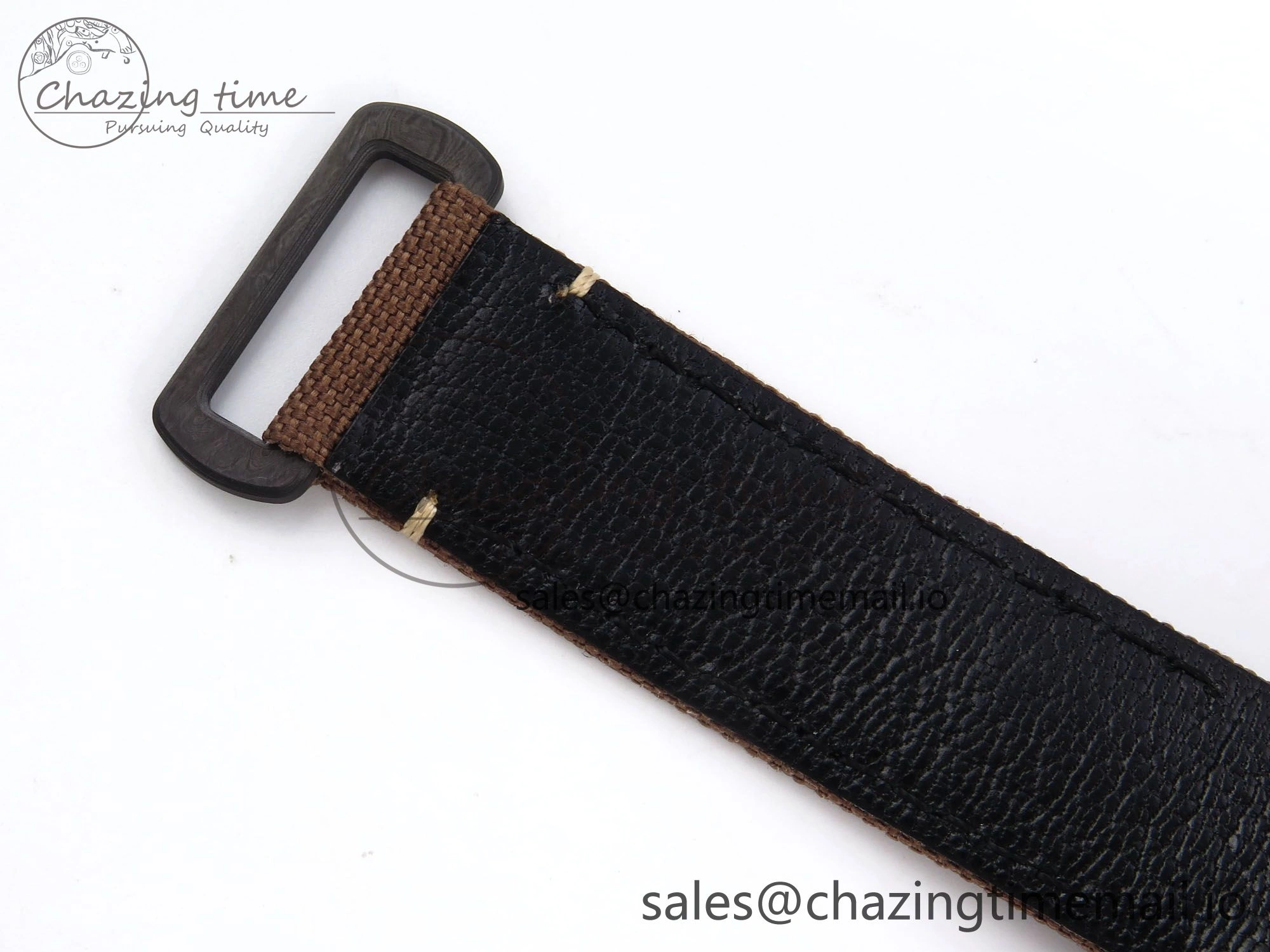 Original GMT Carbon DIWF Best Edition Yellow Roman Dial on Brown Nylon Strap SA3285 CHS V 1177