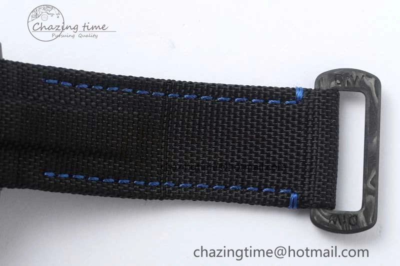 GMT DIW Carbon V6F 1:1 Best Edition Black Blue Black Dial on Black Nylon Strap VR3186 CHS Neat 4766