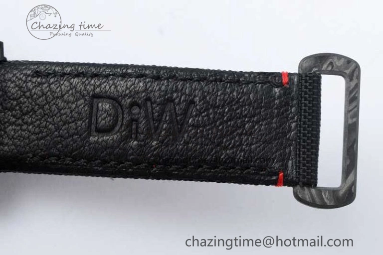 WeatherProof GMT DIW Carbon V6F 1:1 Best Edition Black Red Black Dial on Black Nylon Strap VR3186 CHS 4768