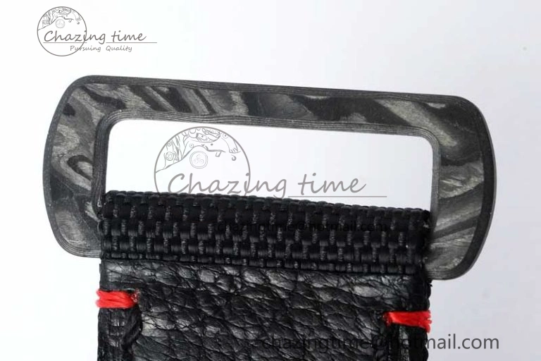 WeatherProof GMT DIW Carbon V6F 1:1 Best Edition Black Red Black Dial on Black Nylon Strap VR3186 CHS 4768
