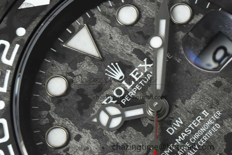 Casual GMT DIW Carbon V6F 1:1 Best Edition Black White Black Dial on Black Nylon Strap VR3186 CHS 4769