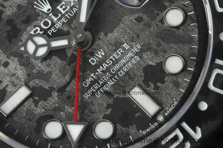 Casual GMT DIW Carbon V6F 1:1 Best Edition Black White Black Dial on Black Nylon Strap VR3186 CHS 4769