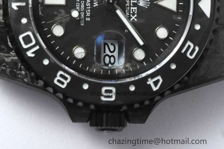 Casual GMT DIW Carbon V6F 1:1 Best Edition Black White Black Dial on Black Nylon Strap VR3186 CHS 4769