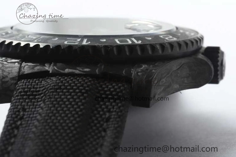 Casual GMT DIW Carbon V6F 1:1 Best Edition Black White Black Dial on Black Nylon Strap VR3186 CHS 4769