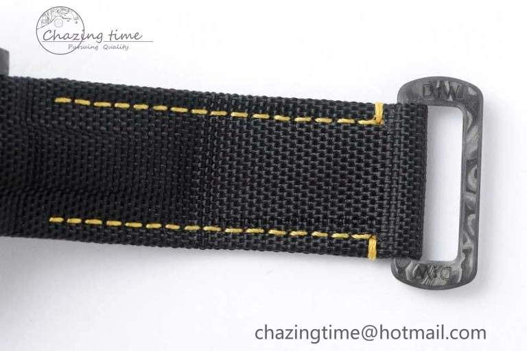 GMT DIW Carbon V6F 1:1 Best Edition Black Yellow Black Dial on Black Nylon Strap VR3186 CHS Practical 4765