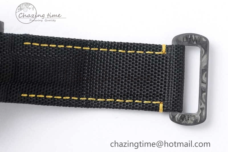 GMT DIW Carbon V6F 1:1 Best Edition Black Yellow Black Dial on Black Nylon Strap VR3186 CHS Practical 4765