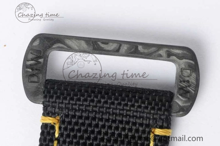 GMT DIW Carbon V6F 1:1 Best Edition Black Yellow Black Dial on Black Nylon Strap VR3186 CHS Practical 4765