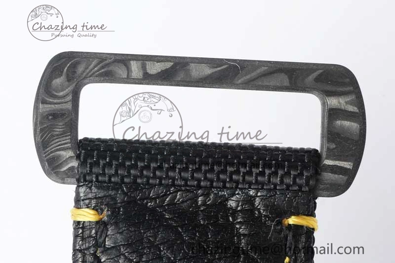 GMT DIW Carbon V6F 1:1 Best Edition Black Yellow Black Dial on Black Nylon Strap VR3186 CHS Practical 4765