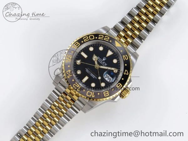 Supportive GMT MASTER II 126713 904L SS APF 1:1 BEST EDITION BLACK DIAL ON JUBILEE BRACELET VR3285 CHS 1833