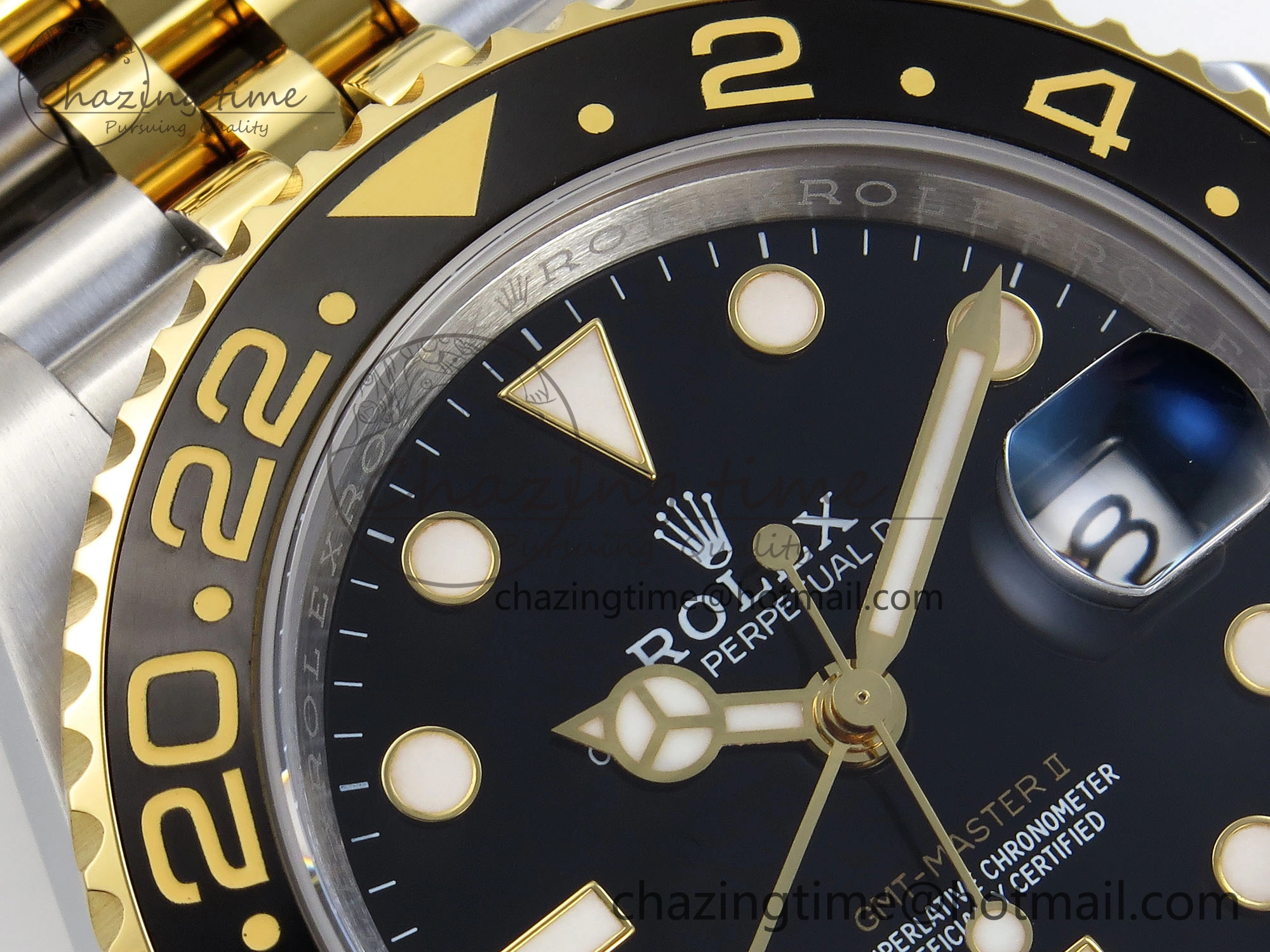 Supportive GMT MASTER II 126713 904L SS APF 1:1 BEST EDITION BLACK DIAL ON JUBILEE BRACELET VR3285 CHS 1833