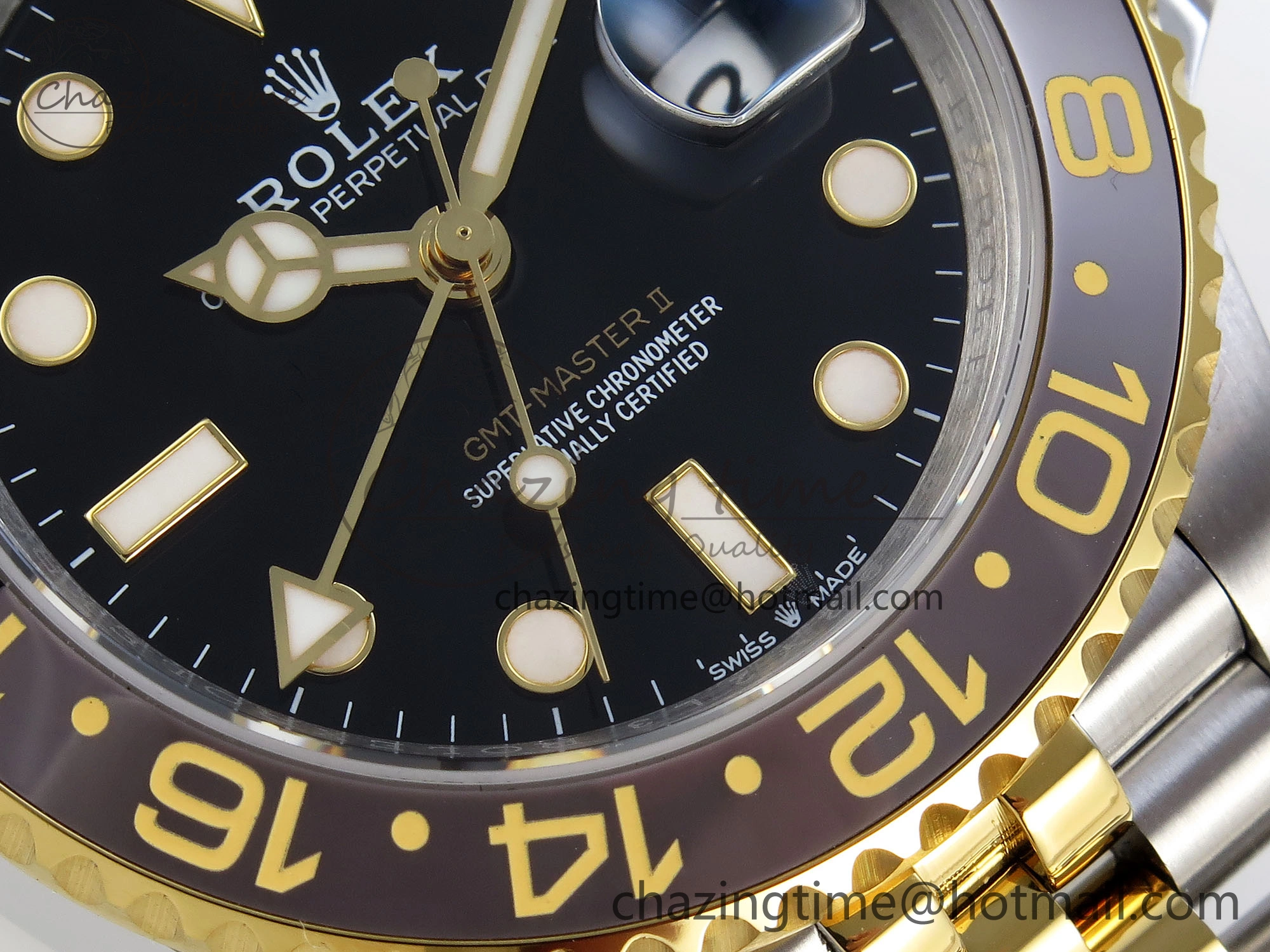 Supportive GMT MASTER II 126713 904L SS APF 1:1 BEST EDITION BLACK DIAL ON JUBILEE BRACELET VR3285 CHS 1833